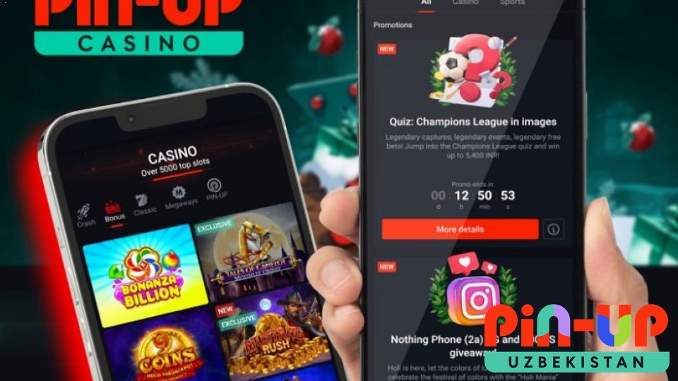 PIN UP veb va mobil interfeys — O‘zbekiston